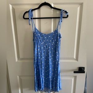 Blue Tie Back Dress